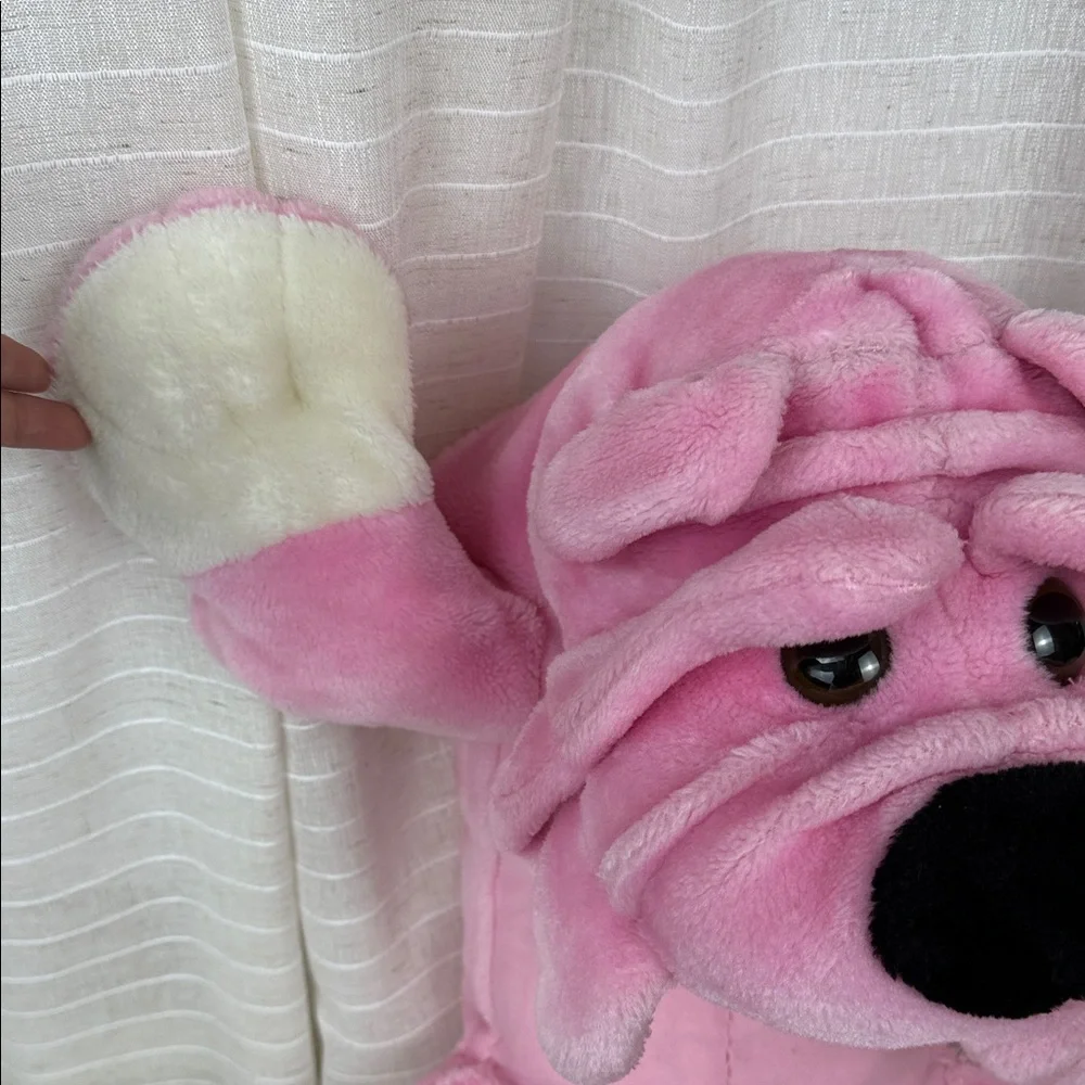 Charming Pink Plush Dog Toy